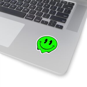 Smiley Ghost Kiss-Cut Stickers - Fun & Playful Laptop Decals - Image 5