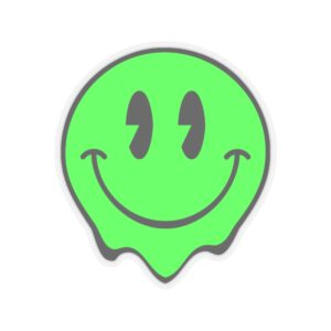 Smiley Ghost Kiss-Cut Stickers - Fun & Playful Laptop Decals - Image 2