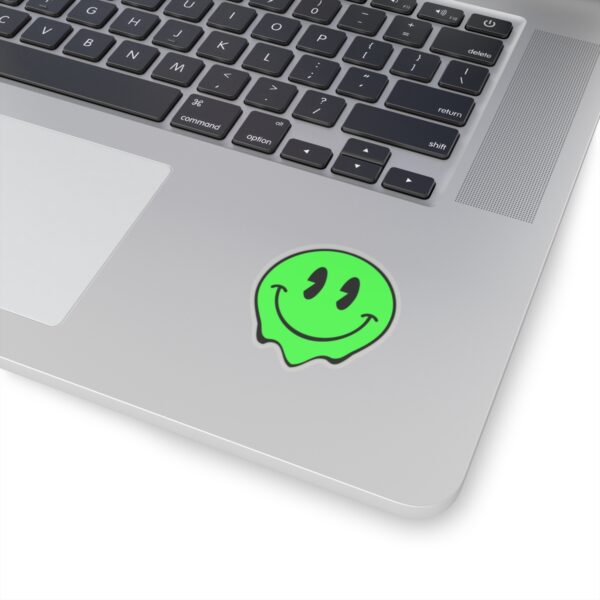 Smiley Ghost Kiss-Cut Stickers - Fun & Playful Laptop Decals